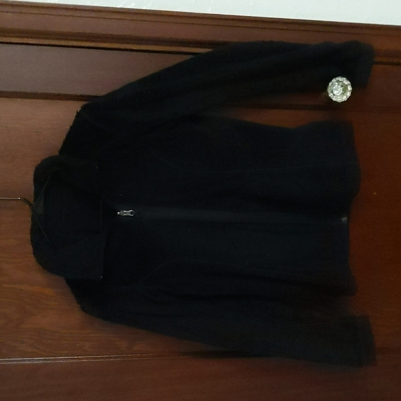 Koppen Reversible Black Fleece Full Zip Jacket Size Small - Picture 10 of 14